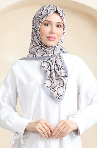Karaca Rayon Scarf 81072-05 Gray Powder 81072-05