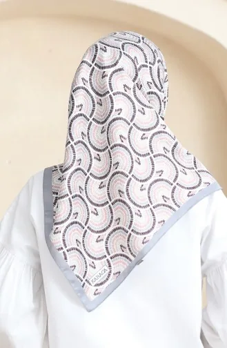 Karaca Rayon Eşarp 81072-05 Gri Pudra