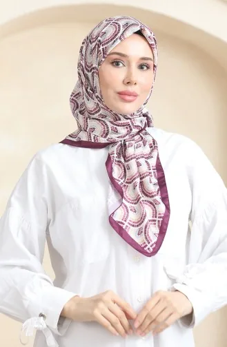 Karaca Rayon Scarf 81072-06 Purple Gold 81072-06