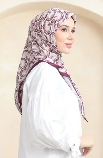 Karaca Rayon Scarf 81072-06 Purple Gold 81072-06