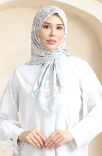 Karaca Echarpe Rayonne 81072-10 Bleu Bébé Poudre 81072-10