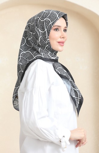 Karaca Echarpe Rayonne 81072-12 Noir Blanc 81072-12