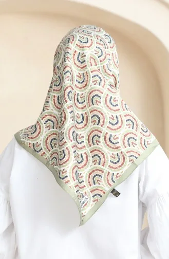 Karaca Echarpe Rayonne 81072-13 Carreau Vert Pistache 81072-13