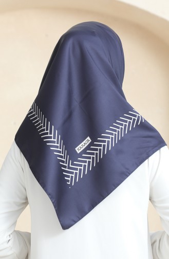 Karaca Rayon Schal 81073-01 Marineblau Weiß 81073-01