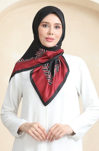 Karaca Echarpe Rayonne 81073-09 Rouge Claret Noir 81073-09
