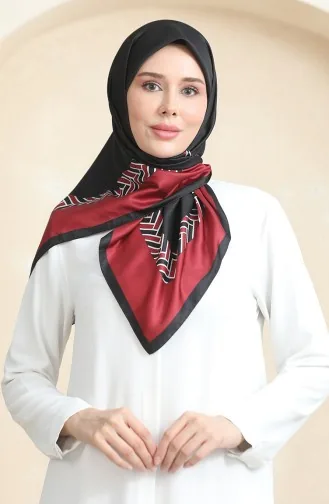 Karaca Echarpe Rayonne 81073-09 Rouge Claret Noir 81073-09