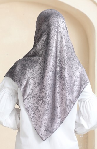 Marble Jacquard Scarf 2242jkr-01 Lilac Black 2242JKR-01