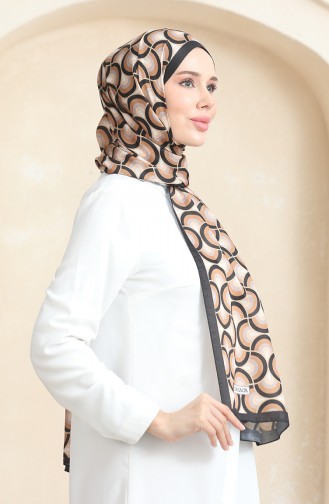 Karaca Châle Doux 81063-04 Noir Marron 81063-04