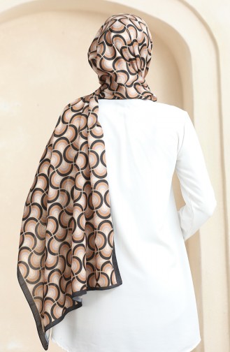 Karaca Châle Doux 81063-04 Noir Marron 81063-04