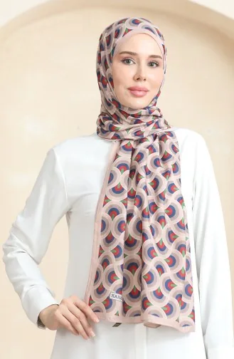 Karaca Châle Doux 81063-06 Beige Bleu Marine Rouge Claret 81063-06