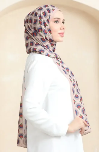 Karaca Châle Doux 81063-06 Beige Bleu Marine Rouge Claret 81063-06