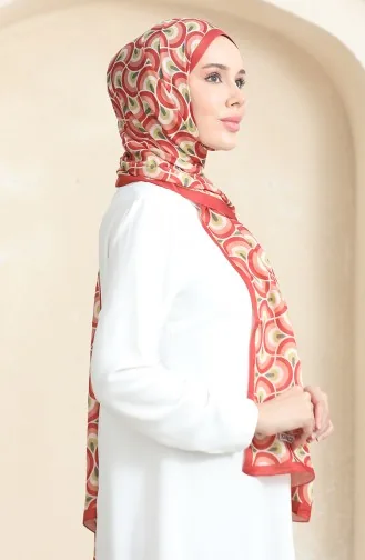 Karaca Soft Şal 81063-07 Kiremit Yeşil