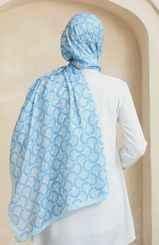 Karaca Soft Şal 81063-11 Su Yeşili Bebek Mavisi