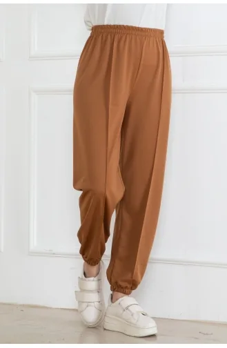 Elastische Sport-Jogginghose 303-03 Tan 303-03