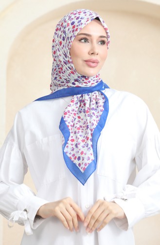 Echarpe Douce Fleurie 90176-10 Lilas Indigo 90176-10
