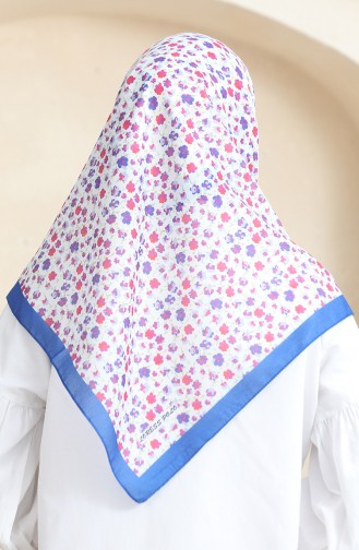 Echarpe Douce Fleurie 90176-10 Lilas Indigo 90176-10