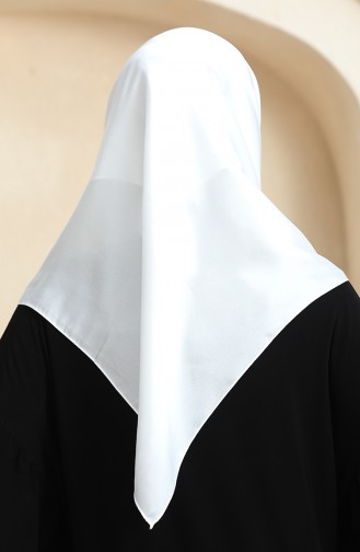 Plain Crystal Scarf 70252-02 white 70252-02
