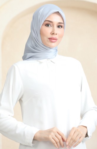 إيشارب سادة كريستال 70252-04 رمادي فضي 70252-04
