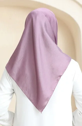 Düz Kristal Eşarp 70252-12 Koyu Lila