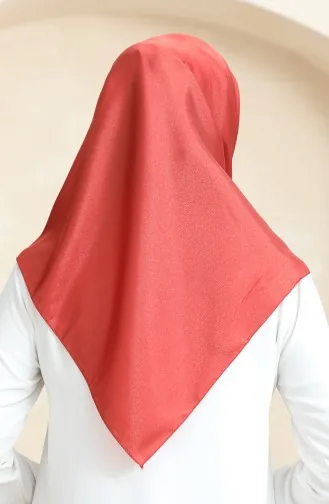 Düz Kristal Eşarp 70252-13 Kiremit