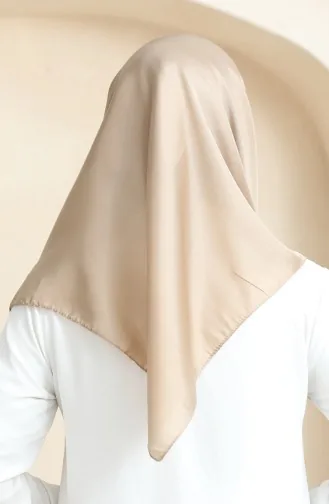 Plain Crystal Scarf 70252-17 Beige 70252-17