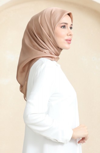 Plain Crystal Scarf 70252-18 Milk Coffee 70252-18