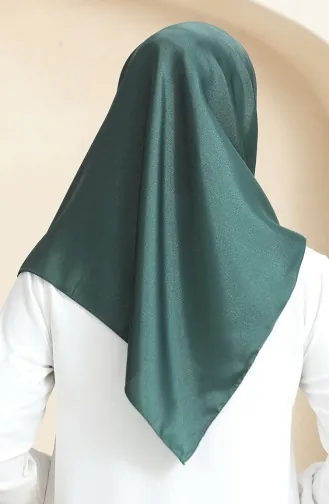 Düz Kristal Eşarp 70252-21 Zümrüt Yeşili