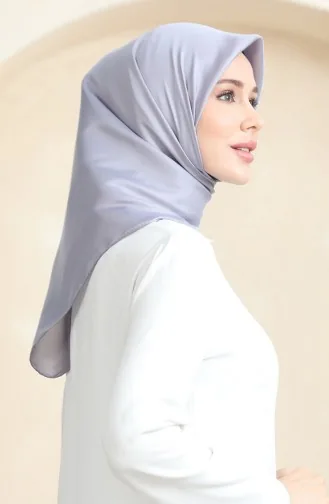 Plain Crystal Scarf 70252-30 Light Gray 70252-30