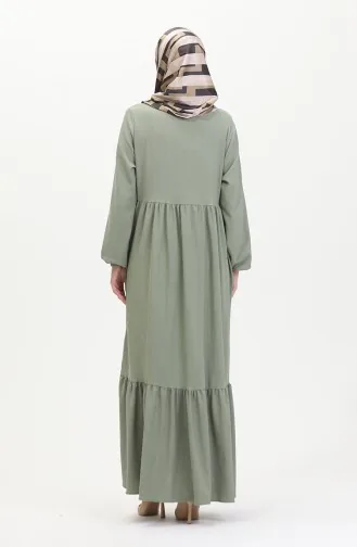 عباءة بتصميم سحاب 1018-07 أخضر مينت 1018-07