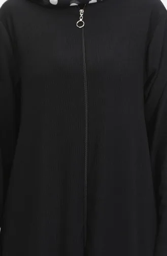 Abaya Avec Jupe à Froufrous 5109-04 Noir 5109-04