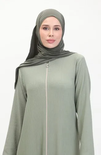 Abaya Met Ruchesrok 5109-05 Groen 5109-05