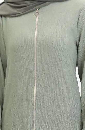Abaya Met Ruchesrok 5109-05 Groen 5109-05