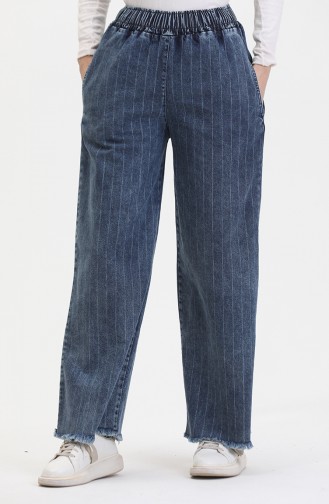 Elastic Waist Jeans 1793A-01 Blue 1793A-01