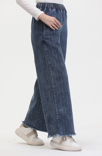 Elastic Waist Jeans 1793A-01 Blue 1793A-01