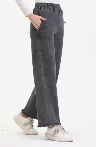 Pantalon Jeans Taille Elastique 1793G-01 Anthracite 1793G-01