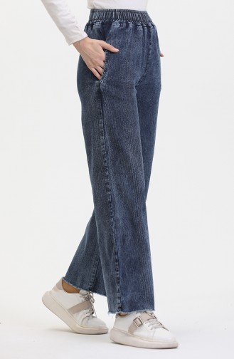 Elastic Waist Jeans 1793H-01 Blue 1793H-01