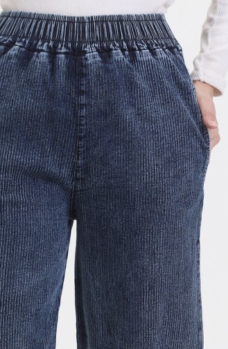 Elastic Waist Jeans 1793H-01 Blue 1793H-01