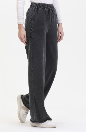 Elastic Waist Jeans 1793N-01 Anthracite 1793N-01