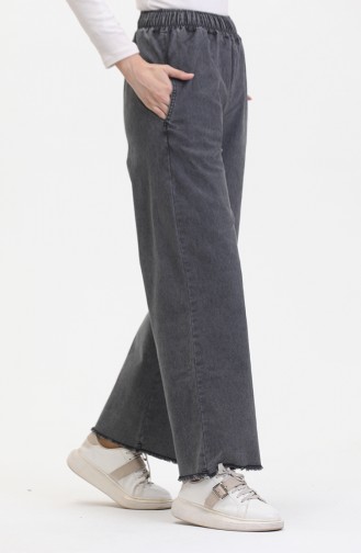 Elastic Waist Jeans 1793P-01 Smoke 1793P-01