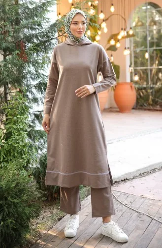 İkili Eşofman Takım 3082-03 Vizon