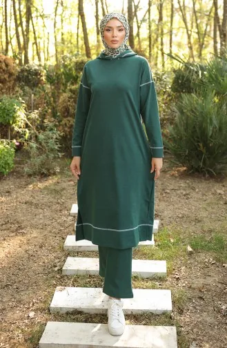 طقم رياضي ثنائي 3082-06 أخضر نفطي 3082-06