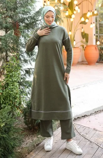 İkili Eşofman Takım 3082-08 Haki