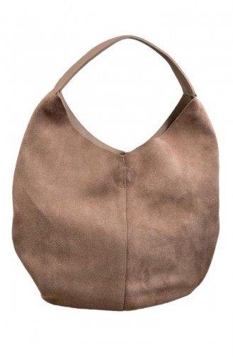 Sac à Bandoulière En Cuir Suédé Double Face Mink Bag65 007 65_007