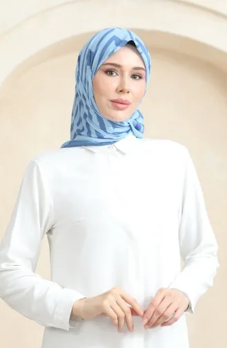 Echarpe Coton Doux 19092-05 Bleu Jean Indigo 19092-05