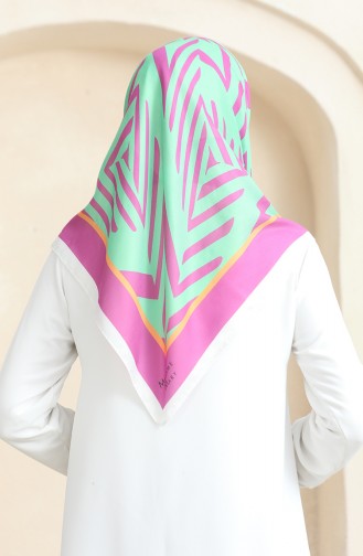 Echarpe Coton Doux 19092-15 Vert Fuchsia 19092-15