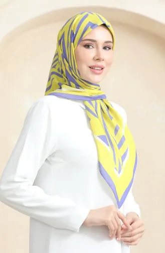 Echarpe Coton Doux 19092-17 Jaune Pourpre 19092-17