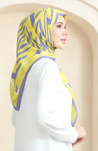 Echarpe Coton Doux 19092-17 Jaune Pourpre 19092-17