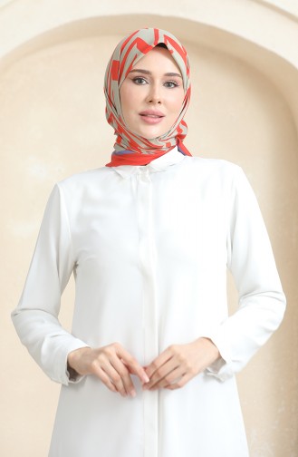 Echarpe Coton Doux 19092-18 Beige Orange 19092-18