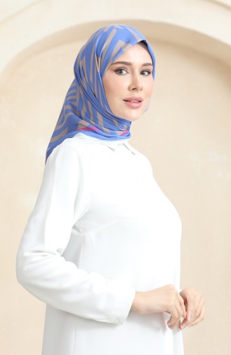 Echarpe Coton Doux 19092-20 Vison Bleu Jean 19092-20