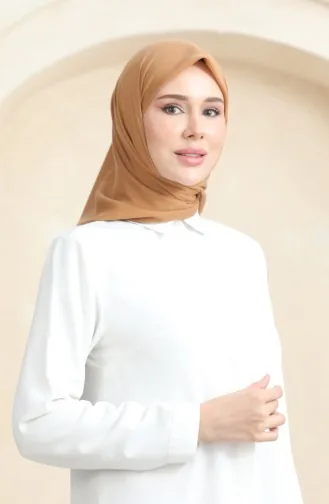 Düz Eşarp PRS-SSBWL-07 Koyu Bej